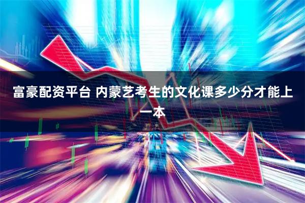 富豪配资平台 内蒙艺考生的文化课多少分才能上一本